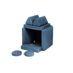 Mini-Kindersofa Marineblau – perfekt zum Spielen, Kuscheln und Relaxen